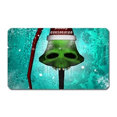 I Wish You A Merry Christmas, Funny Skull Mushrooms Magnet (rectangular) by FantasyWorld7