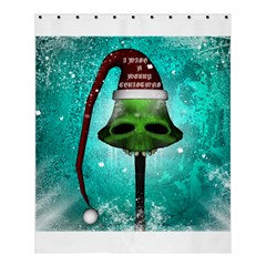 I Wish You A Merry Christmas, Funny Skull Mushrooms Shower Curtain 60  X 72  (medium) 