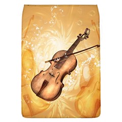 Wonderful Violin With Violin Bow On Soft Background Flap Covers (l) 