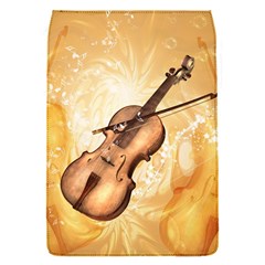 Wonderful Violin With Violin Bow On Soft Background Flap Covers (s)  by FantasyWorld7