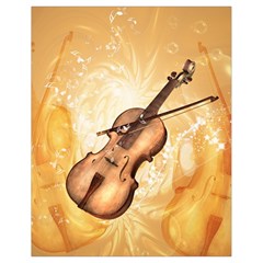 Wonderful Violin With Violin Bow On Soft Background Drawstring Bag (small) by FantasyWorld7