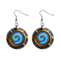 Hearthstone Update New Features Appicon 110715 Mini Button Earrings by HearthstoneFunny