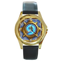 Hearthstone Update New Features Appicon 110715 Round Gold Metal Watches