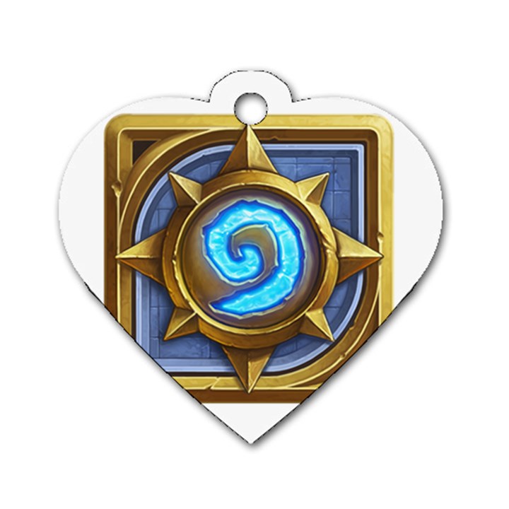 Hearthstone Update New Features Appicon 110715 Dog Tag Heart (Two Sides)