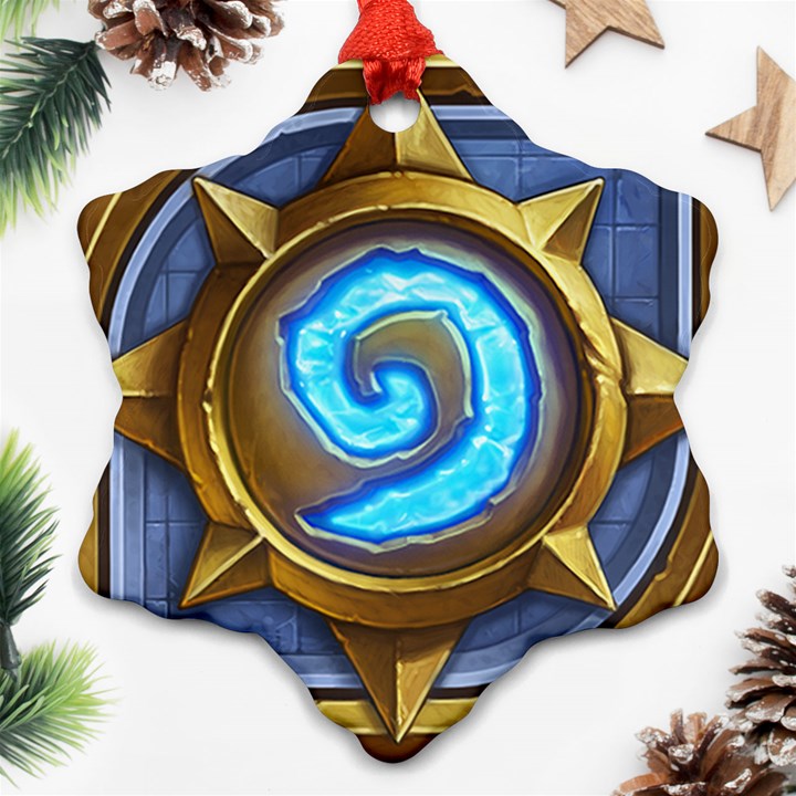 Hearthstone Update New Features Appicon 110715 Snowflake Ornament (2-Side)