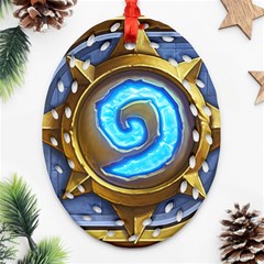 Hearthstone Update New Features Appicon 110715 Ornament (oval Filigree)  by HearthstoneFunny