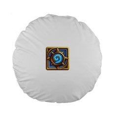 Hearthstone Update New Features Appicon 110715 Standard 15  Premium Round Cushions