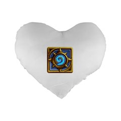 Hearthstone Update New Features Appicon 110715 Standard 16  Premium Heart Shape Cushions by HearthstoneFunny