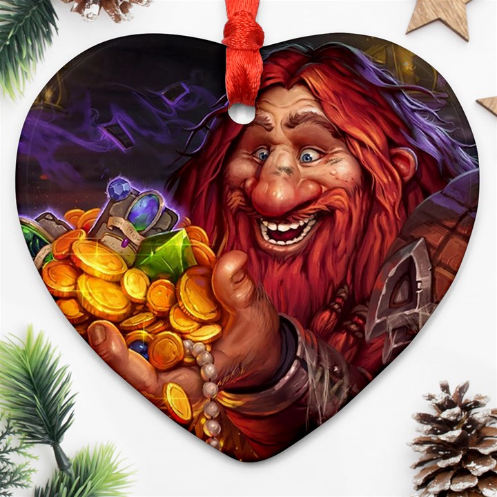 Hearthstone Gold Ornament (Heart) 