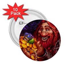 Hearthstone Gold 2.25  Buttons (10 pack) 