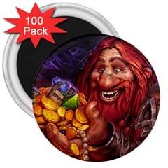 Hearthstone Gold 3  Magnets (100 pack)