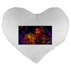 Hearthstone Gold Large 19  Premium Heart Shape Cushions