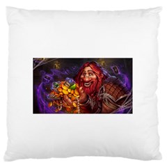 Hearthstone Gold Large Flano Cushion Cases (Two Sides) 