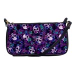 Flowers and Skulls Evening Bag Front