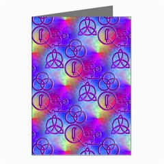 Rainbow Led Zeppelin Symbols Greeting Card (8 Pack) by SaraThePixelPixie