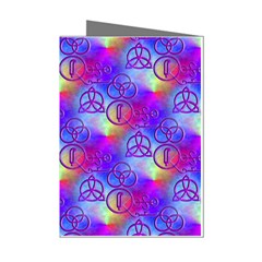 Rainbow Led Zeppelin Symbols Mini Greeting Card (8 Pack)