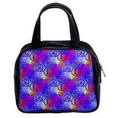 Rainbow Led Zeppelin Symbols Classic Handbag (two Sides) by SaraThePixelPixie