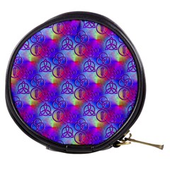 Rainbow Led Zeppelin Symbols Mini Makeup Case by SaraThePixelPixie