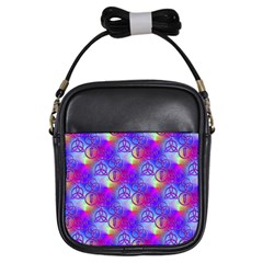 Rainbow Led Zeppelin Symbols Girl s Sling Bag by SaraThePixelPixie