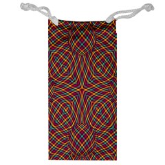 Trippy Tartan Jewelry Bag by SaraThePixelPixie