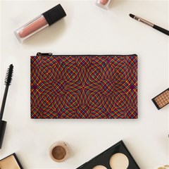 Trippy Tartan Cosmetic Bag (small) by SaraThePixelPixie