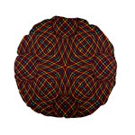 Trippy Tartan 15  Premium Round Cushion  Front