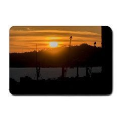 Aerial View Sunset Scene Of Montevideo Uruguay Small Doormat 