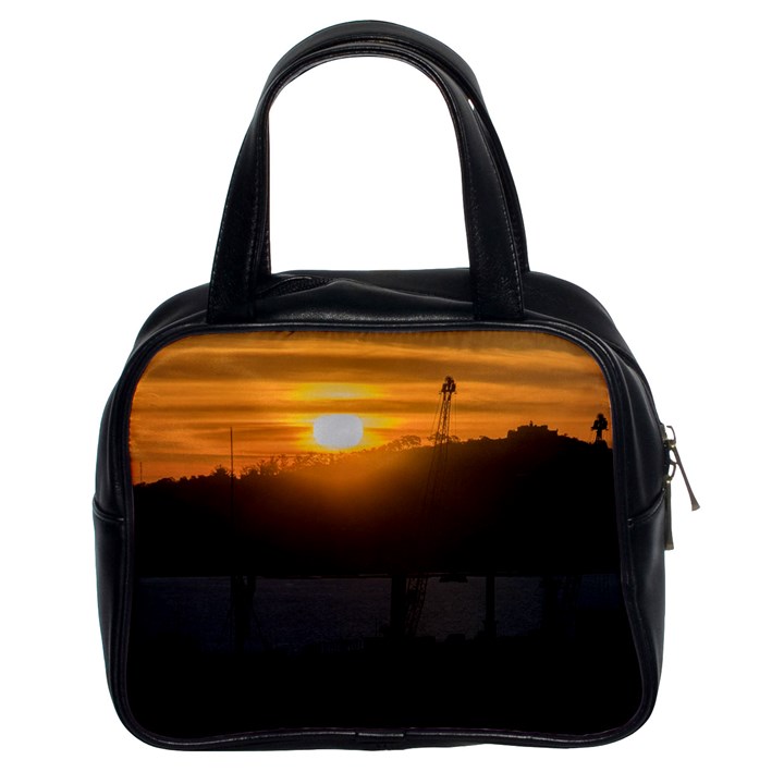 Aerial View Sunset Scene Of Montevideo Uruguay Classic Handbags (2 Sides)