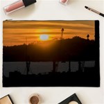 Aerial View Sunset Scene Of Montevideo Uruguay Cosmetic Bag (XXL)  Front