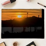 Aerial View Sunset Scene Of Montevideo Uruguay Cosmetic Bag (XXL)  Back