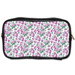 Purple Roses Travel Toiletry Bag (one Side)