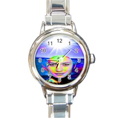 Sunshine Illumination Round Italian Charm Watches