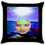 Sunshine Illumination Throw Pillow Cases (Black) Front