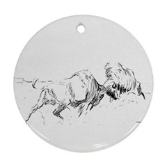 Buffalo / Bison Gift Ornament (round)