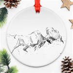 Buffalo / Bison gift Ornament (Round) Front