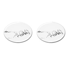 Buffalo / Bison Gift Cufflinks (oval) by TwoFriendsGallery