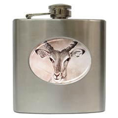 Antelope Horns Hip Flask (6 Oz) by TwoFriendsGallery