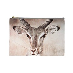 Antelope Horns Cosmetic Bag (large)  by TwoFriendsGallery