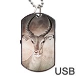 Antelope horns Dog Tag USB Flash (One Side) Front