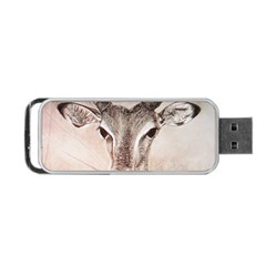 Antelope Horns Portable Usb Flash (two Sides)