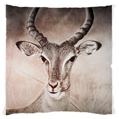 Antelope Horns Large Flano Cushion Cases (two Sides)  by TwoFriendsGallery