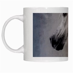 Grey Arabian Horse White Mugs by TwoFriendsGallery