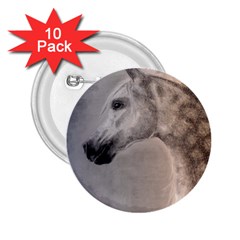 Grey Arabian Horse 2 25  Buttons (10 Pack)  by TwoFriendsGallery