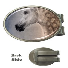 Grey Arabian Horse Money Clips (oval)  by TwoFriendsGallery