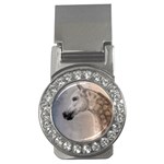 Grey Arabian Horse Money Clips (CZ)  Front