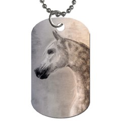 Grey Arabian Horse Dog Tag (two Sides)