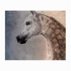 Grey Arabian Horse Small Glasses Cloth by TwoFriendsGallery