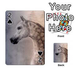 Grey Arabian Horse Playing Cards 54 Designs  by TwoFriendsGallery