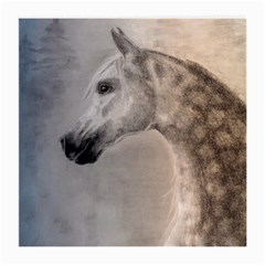 Grey Arabian Horse Medium Glasses Cloth (2-side)