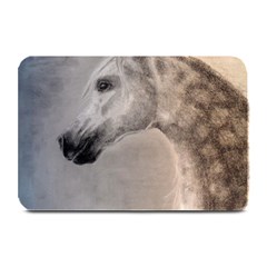 Grey Arabian Horse Plate Mats by TwoFriendsGallery